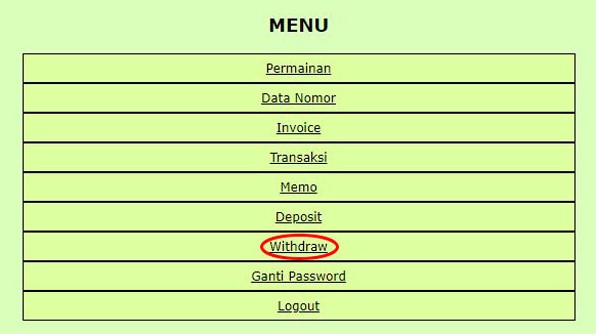 Panduan Withdraw